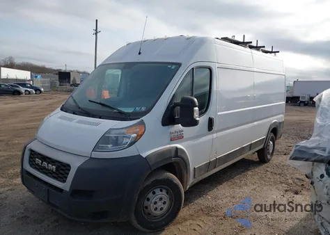 2019 Ram Promaster 2500 High Roof 159 Wb z USA, uszkodzony, nr VIN 3C6TRVDG5KE503533